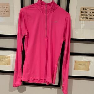 Nike Women's Bright Pink Long Sleeve Tee